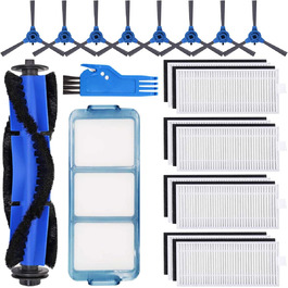 Запчастини для пилососів Eufy RoboVac 11S Max, 15C Max, 30C Max: 12 шт. (ролик, 4 фільтри HEPA, 6 бічних щітки, щітка для очищення)