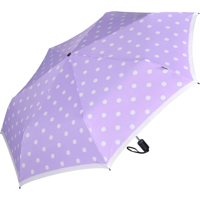 Сонцезахисний парасолька Knirps Duomatic Slim Renature Green (Dot Art Lavender)