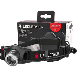 Налобний ліхтар Ledlenser H7R.2, LED, акумуляторний, 300 люмен, фокусування, USB зарядка, червоне світло, дальність 160 м