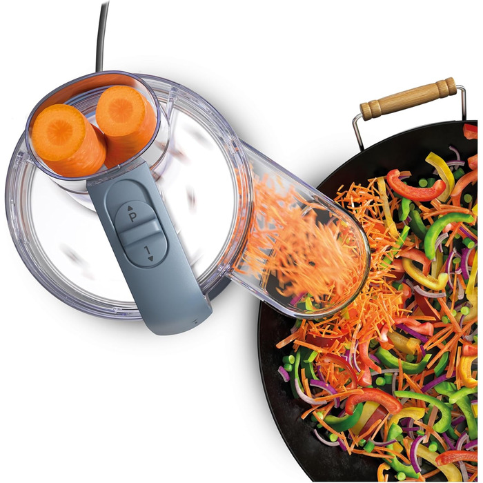 Кухонний комбайн Kenwood MultiPro Go FDP22.130GY, 900 Вт, блакитний, 1.3 л, для нарізки, натирання, подрібнення та замішування тіста