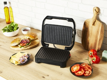 Електричний контактний гриль Tefal GC270D10, сріблястий/сірий, 1000 Вт