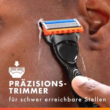Бритва Gillette Fusion 5 Power для чоловіків, електрична станок для вологого гоління, металева, чорна, 1 шт