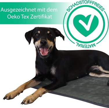 М'яка підстилка для собак Normani - килимок для тварин з екологічного матеріалу, 40x50 см, 60x80 см, 70x100 см (Антрацит)