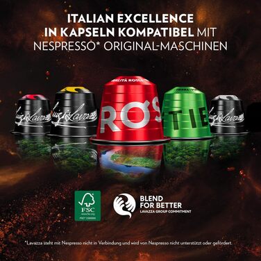 Кава Lavazza Espresso Qualità Rossa в алумінієвих капсулах, сумісні з Nespresso, 10 шт по 10 г