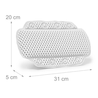 Relaxdays Neck Pillow Bathtub White