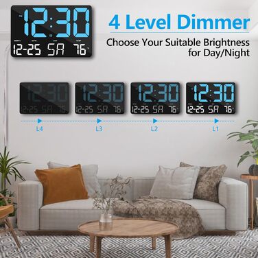 SZELAM Digital Clock, Large Display, 11.5
