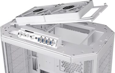 Корпус ПК Thermaltake The Tower 600 ATX Mid-Tower White з USB-C, підтримкою радіатора 420/360mm та 3 скляними панелями