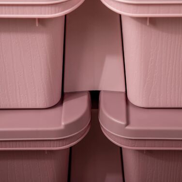 HOMCOM Kids' Chest of Drawers with Storage Boxes, Toy Organizer, Toy Box, Three Tiers for Children's Room, 3-6 Years, Children's Furniture, 37 x 37 x 56.5 cm (75L x 37W x 56.5H cm, Pink+Purple)