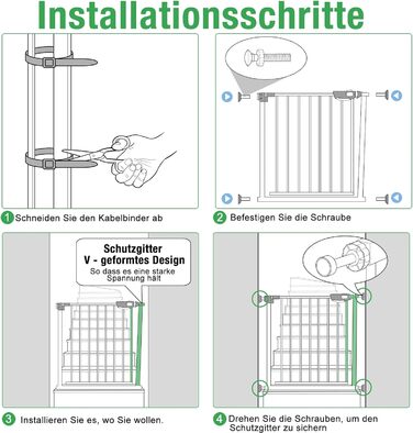 Захист для сходів HENGMEI: сітка для дитячої безпеки на двері, без свердління, 75-85 см, автоматичне закриття, металева сітка, чорний колір