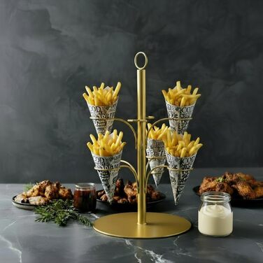 Стійка для коктейлів SpritzUpYourLife: 8 келихів, Aperol, Sarti Rosa, вечірка, подарунок (золото)