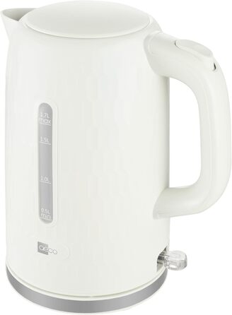 Електричний чайник Aeco AQA NEO з нержавіючої сталі, 1.7 л, 2150 Вт, без BPA, фільтр від накипу, бездротовий, CoolTouch, шампань сріблястий