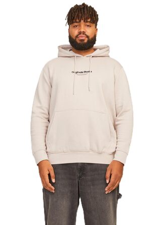 Чоловічий худі з капюшоном Jack & Jones з принтом, розмір XL, колір Moonbeam