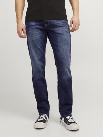 Джинси чоловічі JACK & JONES JJICLARK Original Regular Fit сині, 36W/32L, Denim