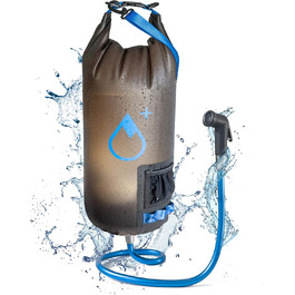 *New Model* – Camping Shower – Solar Shower + Waterproof Outdoor Drybag (PLUS)