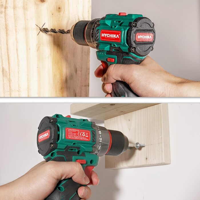 Акумуляторна дриль-шуруповерт HYCHIKA NBT-CD-16.8A-BL: 45Nm, 23+1 момент, 53 шт. аксесуарів, LED, 1500mAh