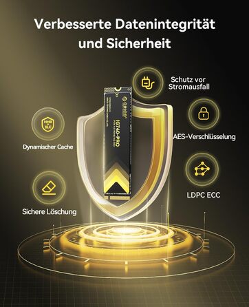 SSD Orico 1TB M.2 NVMe PCIe 4.0 (IG740PRO) - Швидкість до 7100 МБ/с, TLC 3D NAND, з радіатором, для ПК, ноутбука, PS5