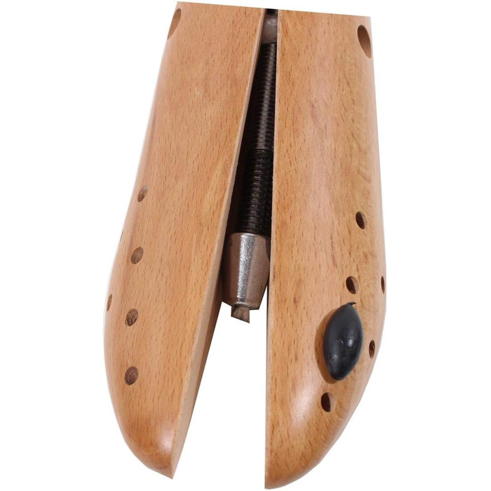 DELFA Buchenholz Schuhdehner 1 piece, shoe stretcher, shoe widener with 2-way metal mechanism, expandable in both width and length