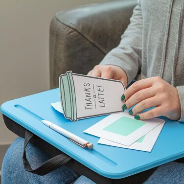 LAPGEAR Підставка для ноутбука на колінах, 15 дюймів, блакитний колір, Style Nr. 43109