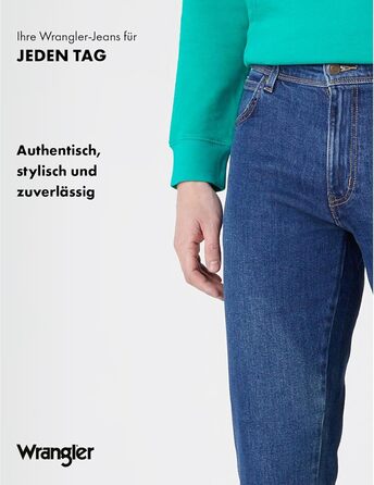 Джинси чоловічі Wrangler W10i Darkstone 42W/30L - класичний темно-синій колір