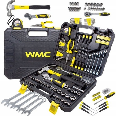 Набір інструментів WMC Tools 128 предметів, торцеві головки 1/4