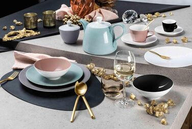 Seltmann Weiden Life Fashion Classic Blue Sugar Bowl, 260 ml, Sugar Container with Lid, Modern Design with a Special Feel, Mix & Match Dishware, Porcelain, Blue/White