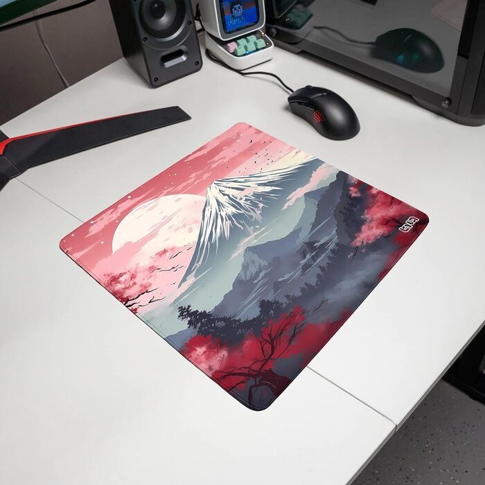 Tilt Premium килимок для миші Gaming XXL 1000x500x4mm | Нековзний килимок на стіл | Водостійкий мат для робочого столу (30 x 30 см, Japanese Forest)