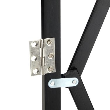 Захисне ворота для собак Relaxdays, розтяжне до 96 см, бамбук, чорний, для захисту сходів та дверей