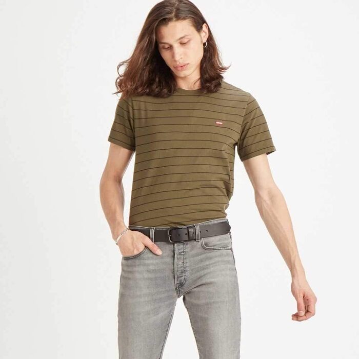 Чоловічий/Жіночий ремінь Levi's Ashland Metal (1 шт., Колір: Коричневий, 70 см)