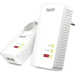 Набір FRITZ!Powerline 1260/1220 WLAN: точка доступу Wi-Fi, для медіа та NAS, 1200 Мбіт/с