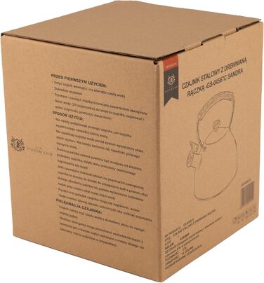 Чайник електричний Induktion 2.5L з автоматичним свистком, нержавіюча сталь. Підходить для індукційних, газових та електричних плит.