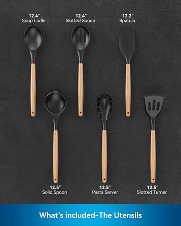 ACOQOOS 14-Piece Knife Block Set with Sharpener - Black Kitchen Knife Set