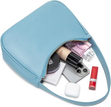 Сумка жіноча Schutertaschen Hobo Mini Clutch (Синій Морський, L) з блискавкою