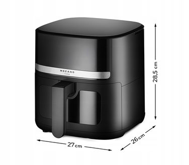 Аерофритюрниця Mozano 5л, потужна безнамастильна фритюрниця 1500 Вт