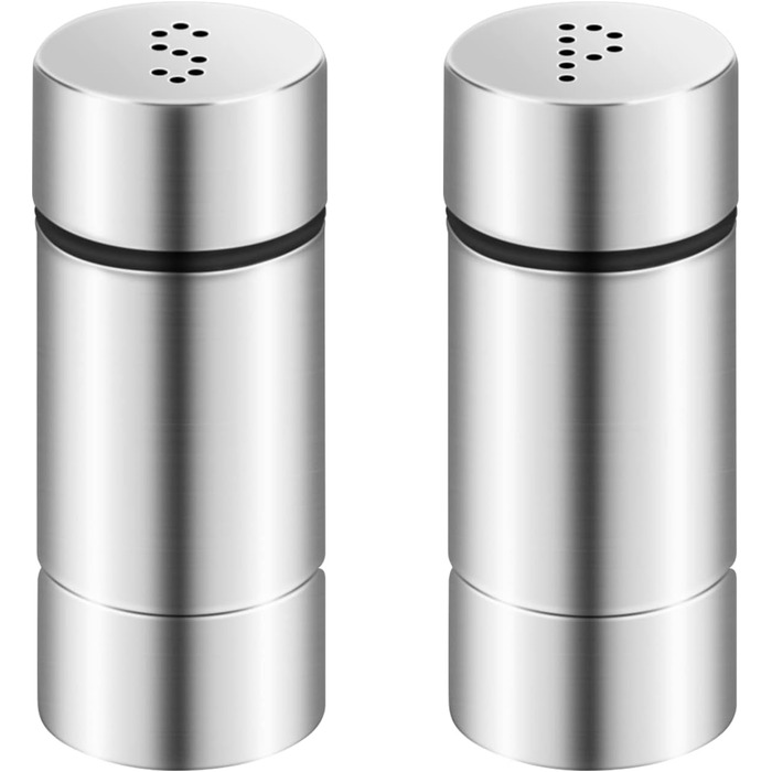 Набір для спецій з нержавіючої сталі (2 шт): солянка та перечниця, невеликий розмір