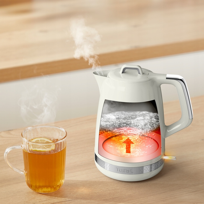 Електричний чайник Tefal KO355AE0, 2400 Вт, 1,7 л, бежевий