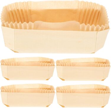 UPKOCH 1 Set Wooden Box Paper Tray Wooden Bread Box Wooden Cookie Cutters Square Tray Wooden Pastry Bread Baking Molds Wooden Bread Molds Wooden Baking Mold Multi-Purpose Baking Mold Kitchen Accessories