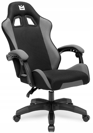 Ігрове крісло IMBA seat Strider, тканина, чорно-сіре