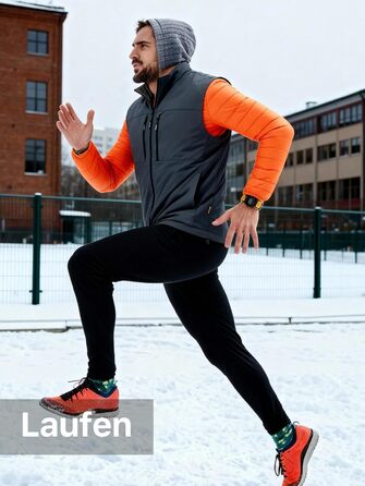 FREE SOLDIER Чоловіча зимова жилетка - тепла флісова жилетка, вітростійка, реверсивна, без рукавів, софтшелл для роботи та походів, S, Синій&Чорний