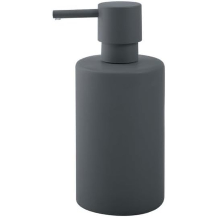 Дозатор для рідкого мила Spirella | Порцеляновий з нержавіючою помпою | 300 мл | Матовий сірий | Надійний та довговічний