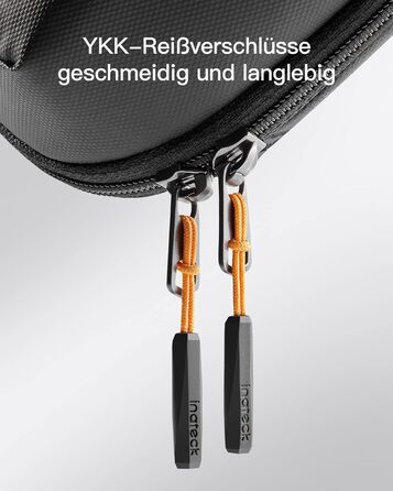 Inateck Electronics Case, Water-Resistant Accessory Bag, USB Cable Gadget Organizer Bag, Travel-Friendly