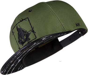 Кепка Nebelkind Snapback з прямим козирком (оливковий, унісекс)