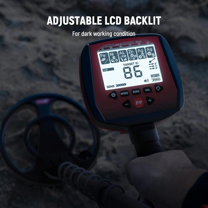 Металодетектор KAIWEETS 2025: 5 режимів, водонепроникний, для дорослих та дітей, з навушниками та лопаткою