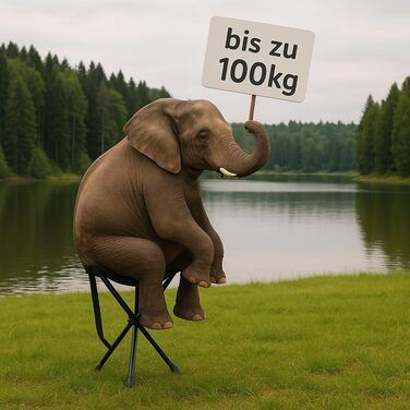 Складаний табурет для кемпінгу 550г, ультралегкий, 3-ногий, висота 40см, сідушка 30см, до 100кг, для фестивалів, виставок, піших прогулянок