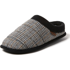 Dearfoams чоловічі тапочки-клоги Asher з піною з пам'яті, чорні, 44.5/45.5 EU