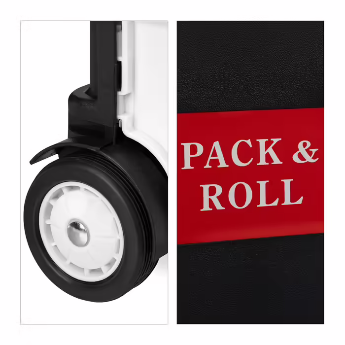 Relaxdays Folding Shopping Trolley with Wheels