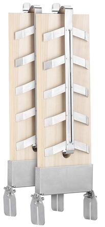 Набір дощок для запікання лосося з кедрового дерева Rosenstein & Söhne з підставкою з нержавіючої сталі, 2 шт.