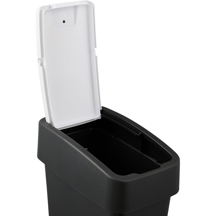 Преміум відро для сміття Keepkeeper з кришкою-відкидним механізмом, Soft Touch, 10 л, Magne, графітово-сірий колір