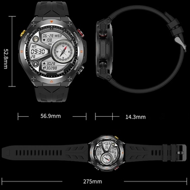 Смарт-годинник Brantek Sport Watch, чорний