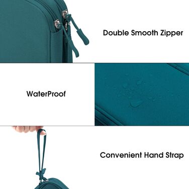 Органайзер для аксесуарів Arae Eektronik: кейс для кабелів, SD-карт та USB. Зелений