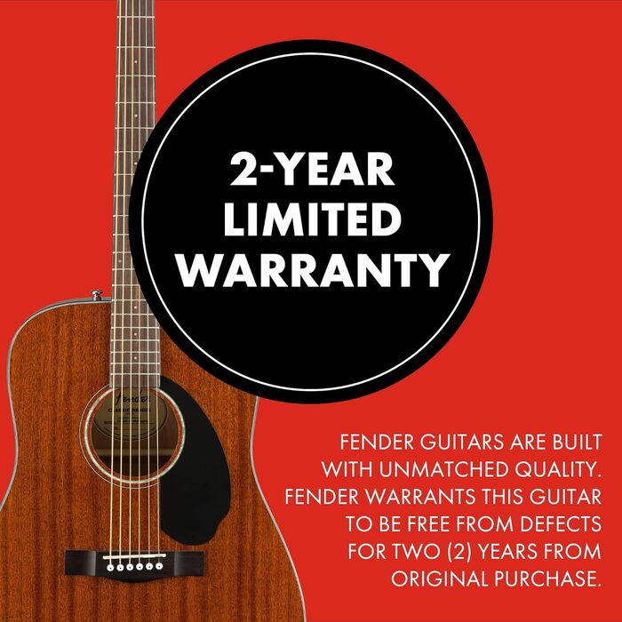 Акустична гітара Fender CD-60S Dreadnought з палісандровою накладкою, махагоні, натуральний колір, повний розмір, 970110022. Безкоштовні онлайн-уроки в комплекті